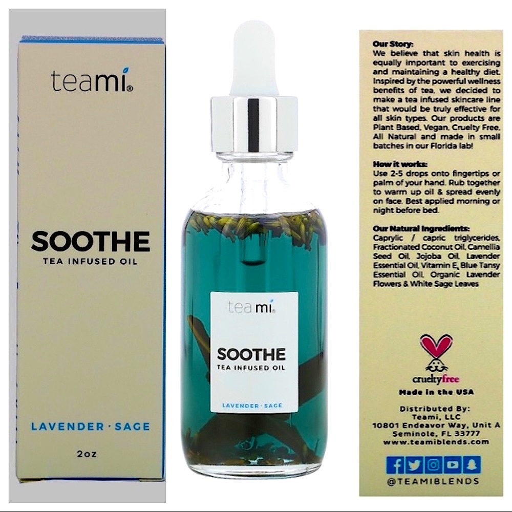 NIB teami ‘Soothe’ Tea 🌿 Lavender Sage & Tansy Infused Oil